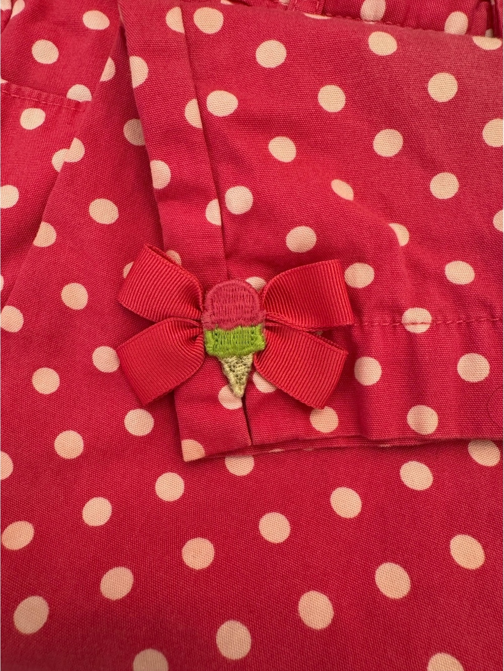 Gymboree pink polka-dot cropped/capri pants - Picture 4 of 4